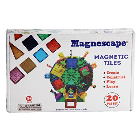 Nessiworld Magnescape Magnetic Tiles 20 Parça