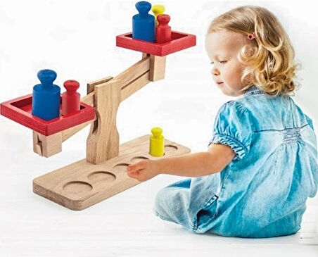 Eğitici Oyuncak  PlayWood Ahşap Kutulu Terazi 313