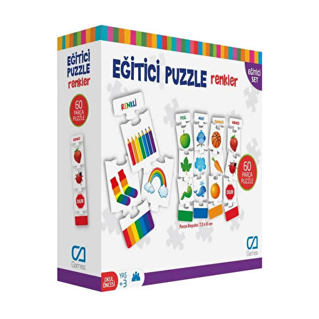  Games Eğitici Puzzle Renkler 60 Parça 5029