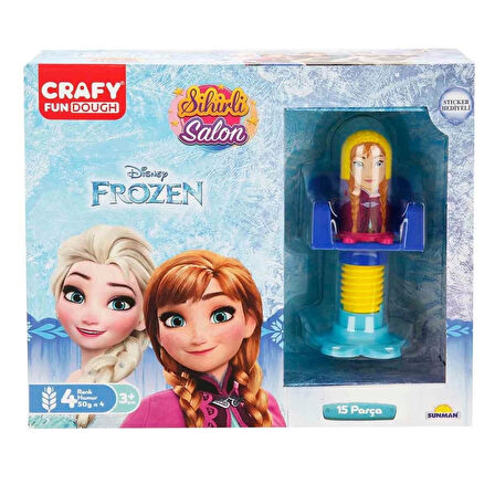  Crafy Frozen Sihirli Salon Oyun Hamur Seti 200 g 15 Parça