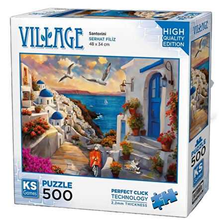 Nessiworld KS Games Santorini Greece Puzzle 500 Parça 20074