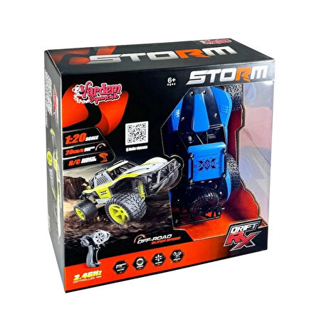  SYR-66764MA Kumandalı  2.4Ghz Şarjlı 1:20 Storm Drift Araba