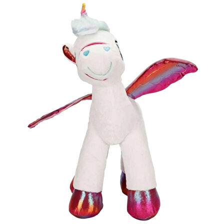  4742 Kanatlı Unicorn Peluş 42 cm -Sunman