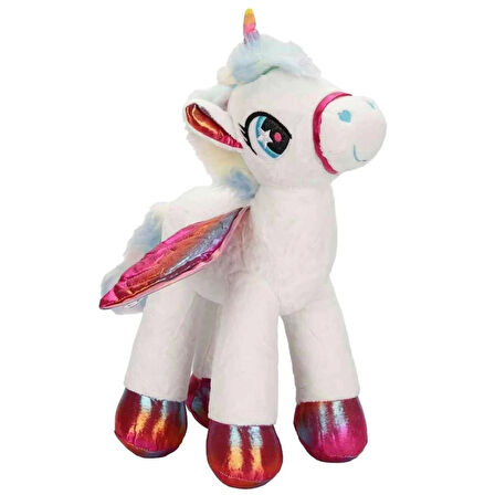  4742 Kanatlı Unicorn Peluş 42 cm -Sunman