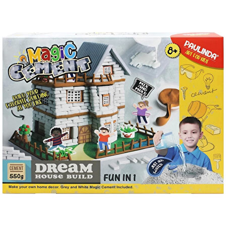 Çocuk Paulinda Magic Cement Dream House Build Hobi Set 550 gr