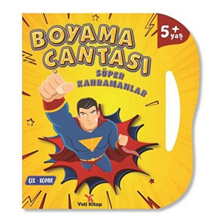 Çocuk Süper Kahramanlar Boyama Çantası