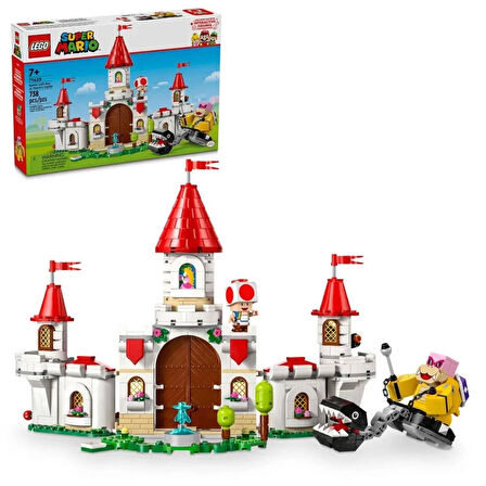 Çocuk 71435 Lego Super Mario Peachin Kalesinde Roy ile Savaş 738 parça +7 yaş