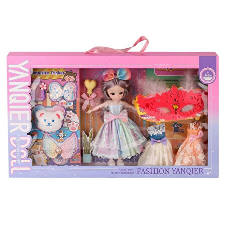 Çocuk 3688-033A Fashion Aksesuarlı Eklemli Bebek -Karsan  Oyuncak
