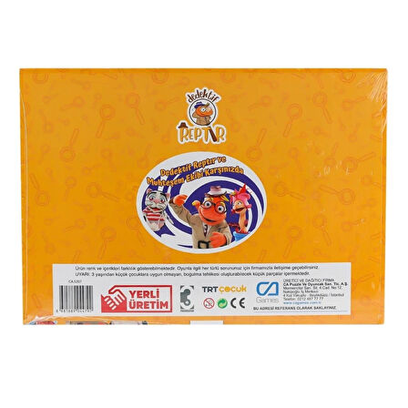 Çocuk 5208 Dedektif Reptır Frame Puzzle 35 Parça -CA Games