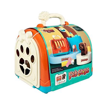 Çocuk JND-3615-1 Taşıma Çantalı Hareketli Pilli Köpek Set (Pet Shop) -Vardem Oyuncak