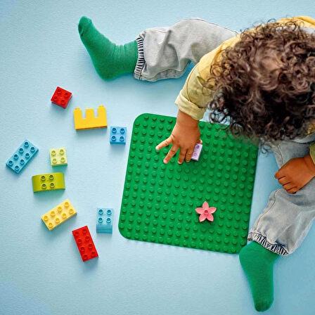 Çocuk LEGO DUPLO Yeşil Yapım Plakası 10460