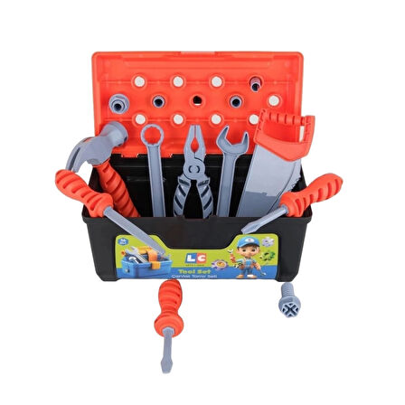 Çantalı Tamir Seti Turuncu Eğlenceli Oyun Seti Çocuklar İçin