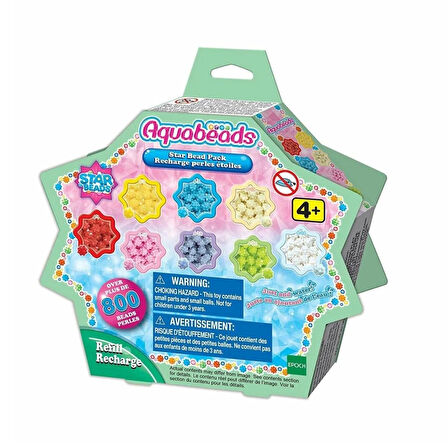 AquaBeads Star Bead Yedek Boncuk Paketi Çocuklar İçin Yaratıcı Boncuk Seti