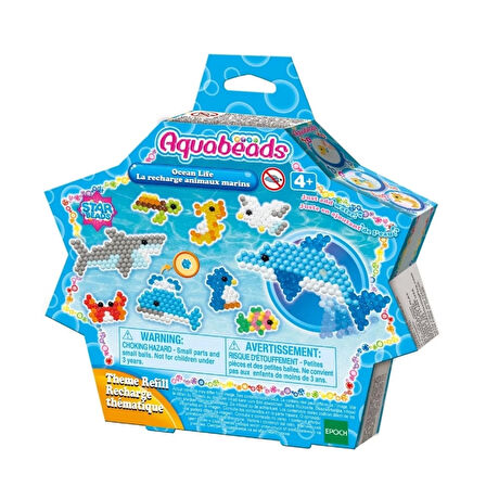 Aquabeads Okyanus Yaşamı Seti Renkli ve Eğlenceli Boncuklu Tasarım Oyunu