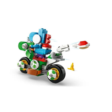 Super Mario Mario Kart Yoshi Bike 133 Parça +7 Yaş Renkli Tasarım