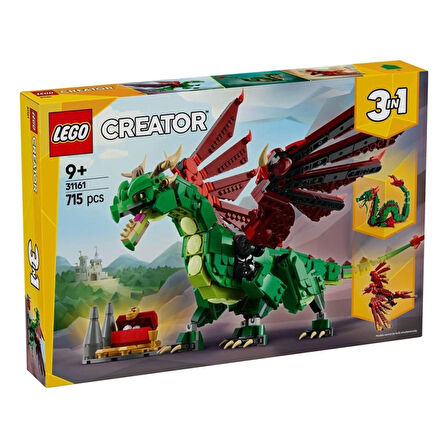 Creator 3in1 Orta Çağ Ejderhası 715 Parça +9 Yaş Hayal Gücü Geliştirir