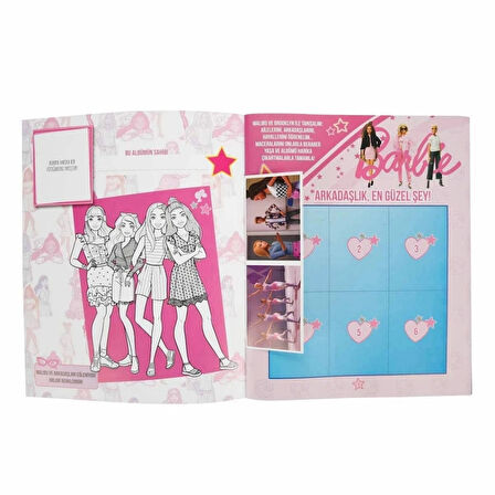 Barbie Çıkartma Albümü Çocuklar İçin Eğlenceli Koleksiyon Seti