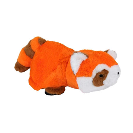Çift Taraflı Panda Rakun Peluş Eğitici ve Eğlenceli Peluş Hayvan Figürü Çocuklar İçin