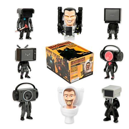 Skibidi Toilet Sürpriz Figür Eğitici ve Çocuklar İçin Eğlenceli Klozet Figür Seti