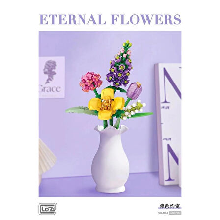 Çiçek Temalı Blok Seti 608 Parça İle Çocukların Estetik Ve Motor Gelişimini Güçlendiren Eğitici Set