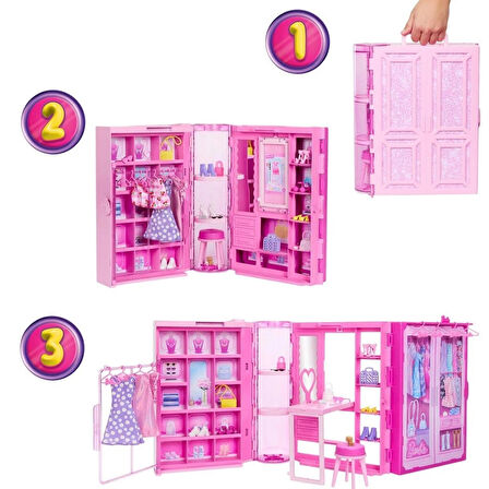 Barbie ve Rüya Gardırobu Rüya Gibi Oyuncak Seti