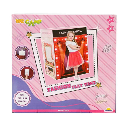 Kendi Alanını Kurmayı Seven Çocuklar için Işıklı Oyun Çadırı