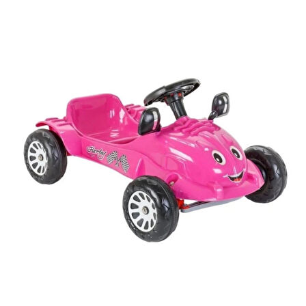 Pedallı Sürüş Keyfi Sunan Metalik Pembe Herby Araba