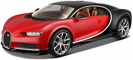 Gerçekçi Tasarımıyla 1:18 Ölçekli Kırmızı Bugatti Chiron Model Araba