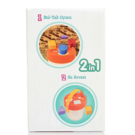 Eğlenceli Bul Tak Şekillerle Öğrenme Kovası Eğitici Oyuncak 