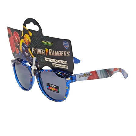 Power Rangers güneş gözlüğü, çocukların dış mekan aktivitelerinde güvenle kullanabileceği aksesuar