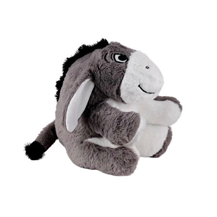 Çocuk Eğitici 4257 Eşek Peluş Gri 25 cm