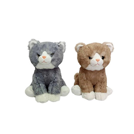 Eğitici Oyuncak  PB31545-23 Peluş Oturan Kedi 23 cm