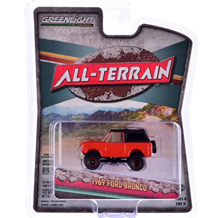 Eğitici Oyuncak  Greenlight 1/64 All-Terrain Series 16- 1969 Ford Bronco