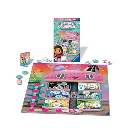 Eğitici Oyuncak  248100 Ravensburger - Gabbys Dollhouse - Seyahat Boy Kutu Oyunu