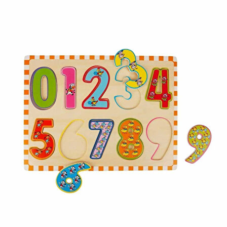 Eğitici Oyuncak  5215 -Wooden Puzzle Numbers 10 Parça