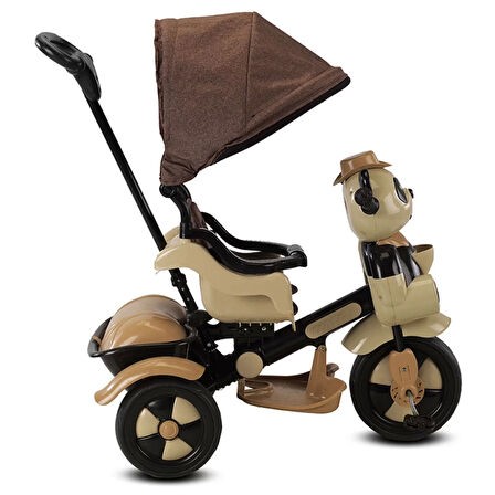 Eğitici Çocuk Baby Hope Little Panda Bebek Bisikleti Kahve