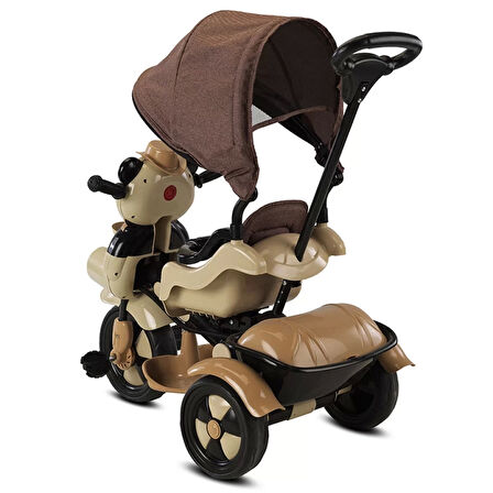 Eğitici Çocuk Baby Hope Little Panda Bebek Bisikleti Kahve