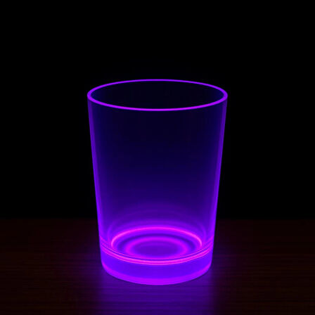 Eğitici Çocuk  PartyGlow Neon Mor Bardak 8.5 x 10.5 cm