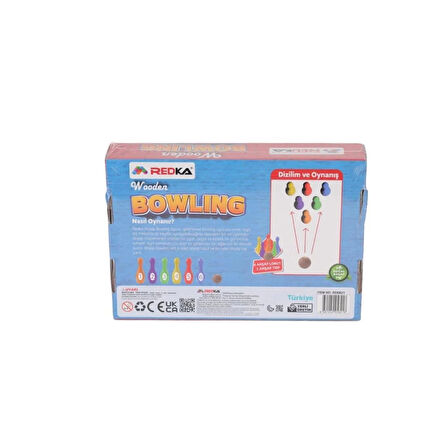 Eğitici Çocuk 5821 Redka -Wooden Bowling