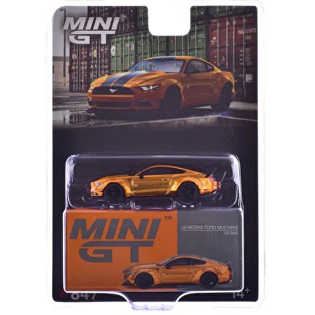 Eğitici Oyuncak Mini GT 1/64 LB-WORKS FORD MUSTANG LB Gold
