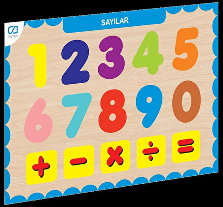 Eğitici Oyuncak CAAHS-3207 CA GAMES AHŞAP SAYILAR BUL-TAK