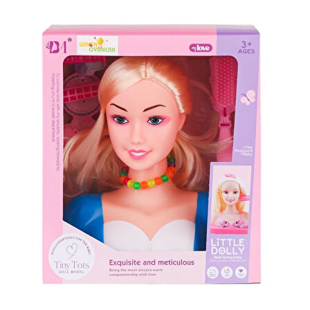 Eğitici Çocuk BM3319-1B Little Dolly Model Bebek Yüzü - Limon Oyuncak