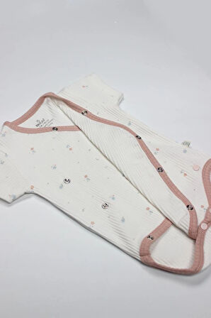 Eğitici Çocuk Bistyle Bloom Rose 2'li Yarım Kol Badi 17119 Ekru Gül Kurusu