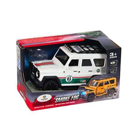 Eğitici Çocuk Işıklı Sesli Duman Çıkaran Sürtmeli Spor Jeep LDP-3A