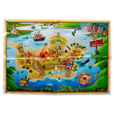 Eğitici Çocuk Kovboy Figürleri Oyun Seti