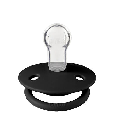 Eğitici Çocuk Bibs De Lux Silikon Emzik 0-36 Ay Black