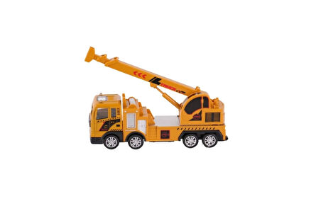 Eğitici Çocuk YH-711-54A SÜRTMELİ METAL 1:50 SARI VİNÇ VE