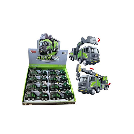 Eğitici Çocuk YH-711-50A SÜRTMELİ METAL 1:50 FÜME VİNÇ VE