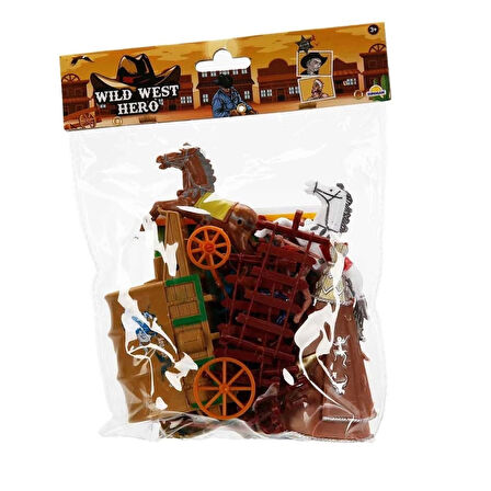 Eğitici Çocuk 4961 SUN-RST-WES-KOVBOY OYUN SET POŞETLİ KRTL 3A