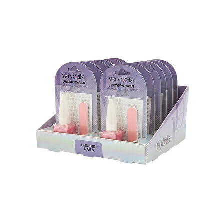 Eğitici Çocuk VRB48000 Very Bella - Unicorn Tırnak Seti (oje+kağıt törpü)